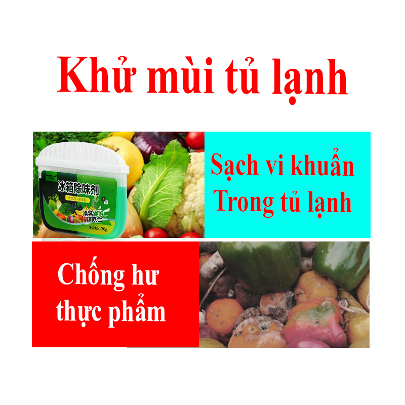 Hộp khử mùi tủ lạnh nhật than hoạt tính