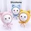 Mũ nỉ thu đông buộc dây hình động vật 2 lớp dày dặn cho bé trai bé gái 0-2 tuổi ShinHome