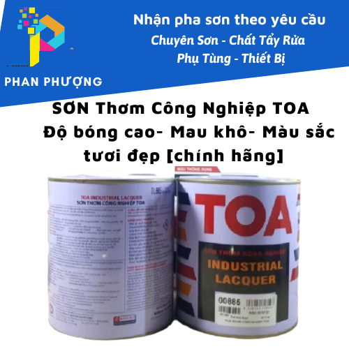 SƠN Thơm Công Nghiệp TOA [MÀU NHŨ BẠC] 875ML - Độ bóng cao- Mau khô- Màu sắc tươi đẹp-Bám dính tốt [chính hãng]