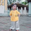 Bộ quần áo bé gái (7-35kg) áo Gấm quần Lụa mềm mại, cho bé mặc đi học, đi chơi