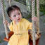 Bộ quần áo bé gái (7-35kg) áo Gấm quần Lụa mềm mại, cho bé mặc đi học, đi chơi