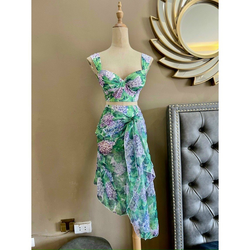 BIKINI.ĐỒ BƠI ĐI BIỂN,BA MẢNH IN HOA MỚI SANG CHẢNH, HAN.T SHOP BKN42