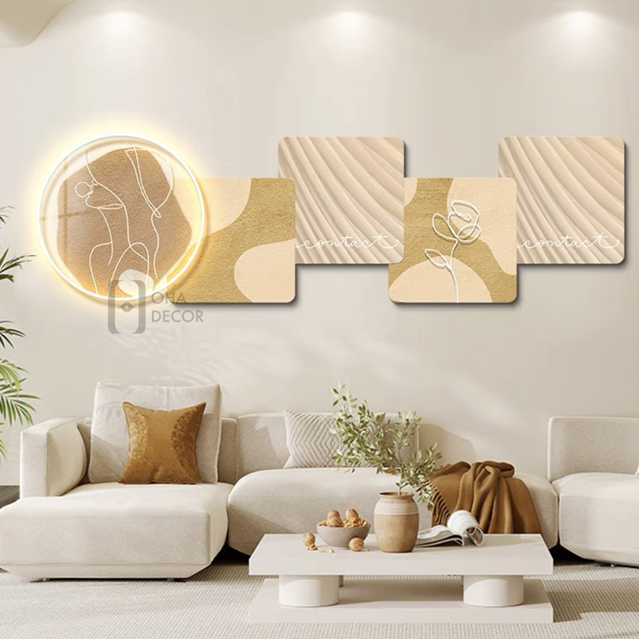 Tranh Đèn LED 3D Cô Gái Đẹp Trang Trí Phòng Khách Quán Tiệm Shop Xưởng Giá Rẻ
