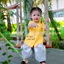 Bộ quần áo bé gái (7-35kg) áo Gấm quần Lụa mềm mại, cho bé mặc đi học, đi chơi