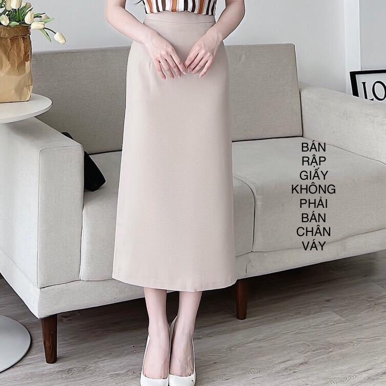 RCV24 RẬP BẰNG GIẤY chân váy dáng dài | Shopee Việt Nam