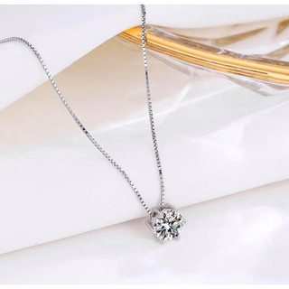 Dây chuyền nữ bạc ta LoPa dáng dây trơn mặt ổ đá dáng nhẹ nhàng điệu đà