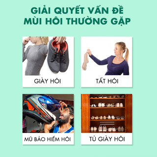 Bình xịt lạnh làm thơm giày dép hương Trà Đào Shoes 2h 160ml, chai sịt khử mùi hôi, nano bạc Ag+