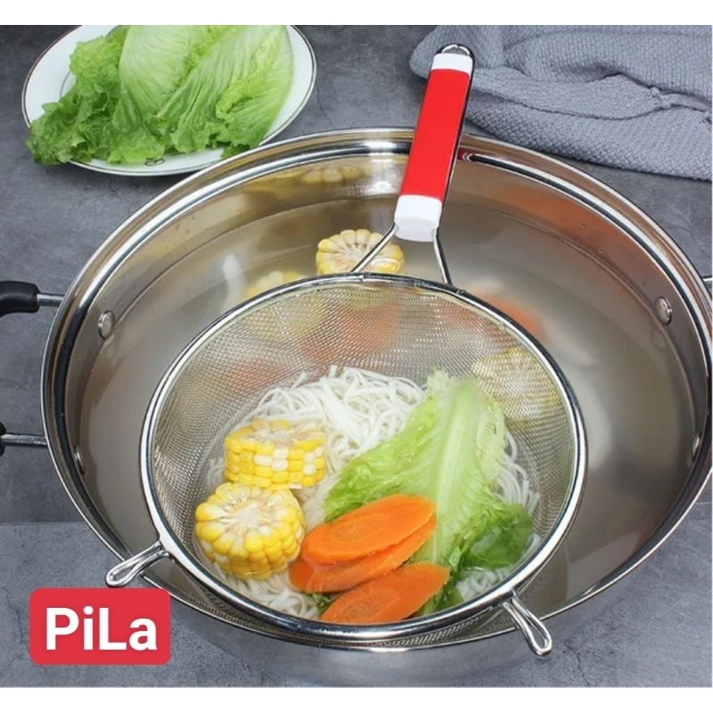 Vợt Ray Lọc Inox Cao Cấp,Ray Lọc Mịn 2 Lớp | Shopee Việt Nam