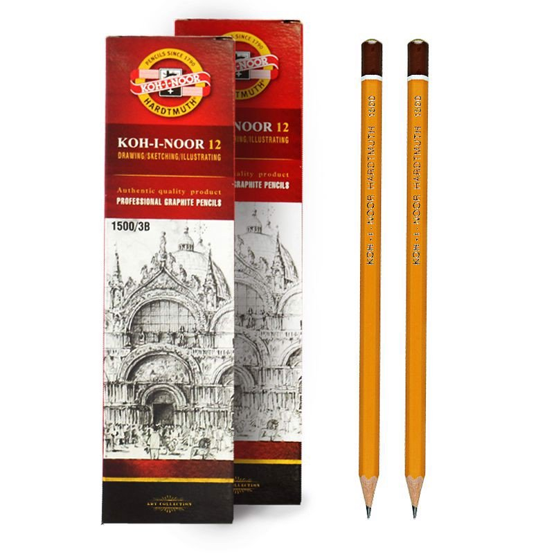 [CHÍNH HÃNG] Bút chì Tiệp KOH-I-NOOR 1500-HB, 2B, 3B,4B .... | Shopee ...