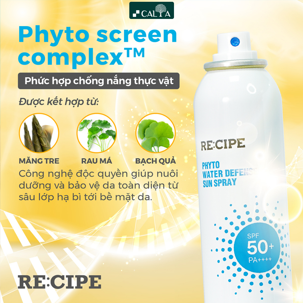 Ảnh Xịt Chống Nắng RECIPE Không Trôi SPF50+ PA++++ - RE:CIPE Phyto Water Defense Sun Spray 180ml 3