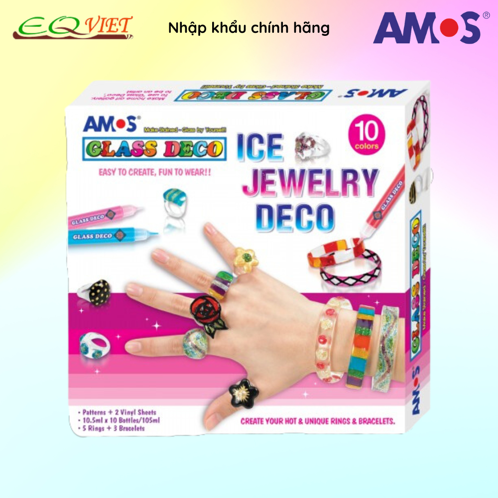 B ch i trang tri sang t o nh p kh u Han Qu c AMOS Glass Deco Ice Jewelry Kit GD10P10IJ Ch Trang s c Shopee Vi t Nam