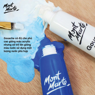 [Hỏa tốc HCM] Bộ Màu Gouache Mont Marte Cao Cấp 12/18/24 Màu x 12ml