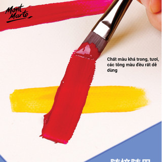[Hỏa tốc HCM] Bộ Màu Gouache Mont Marte Cao Cấp 12/18/24 Màu x 12ml