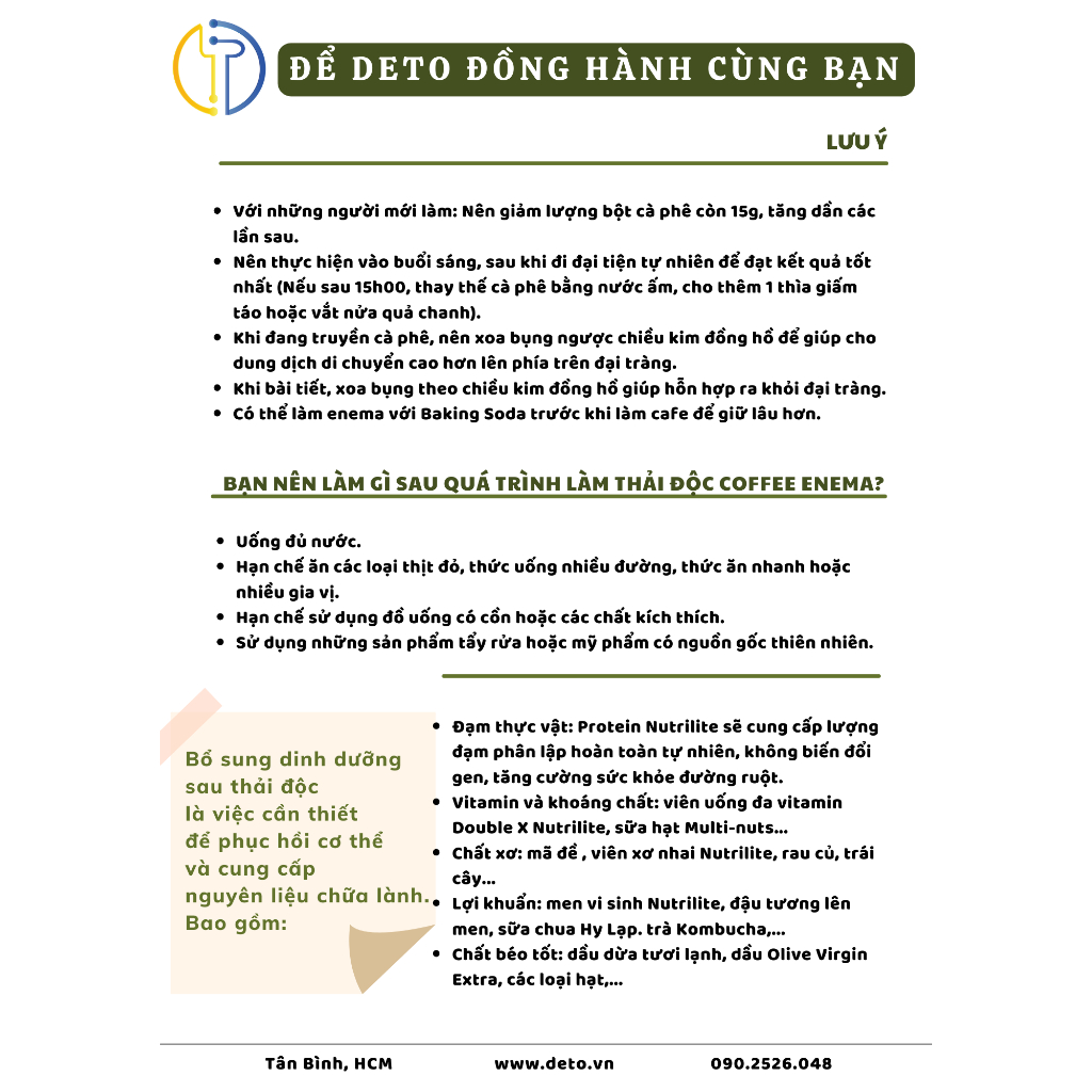 Bột Cafe Rang Viethealthy Thụt Tháo Đại Tràng Enema Coffee Thải Độc Gan Phù Hợp Người Mới