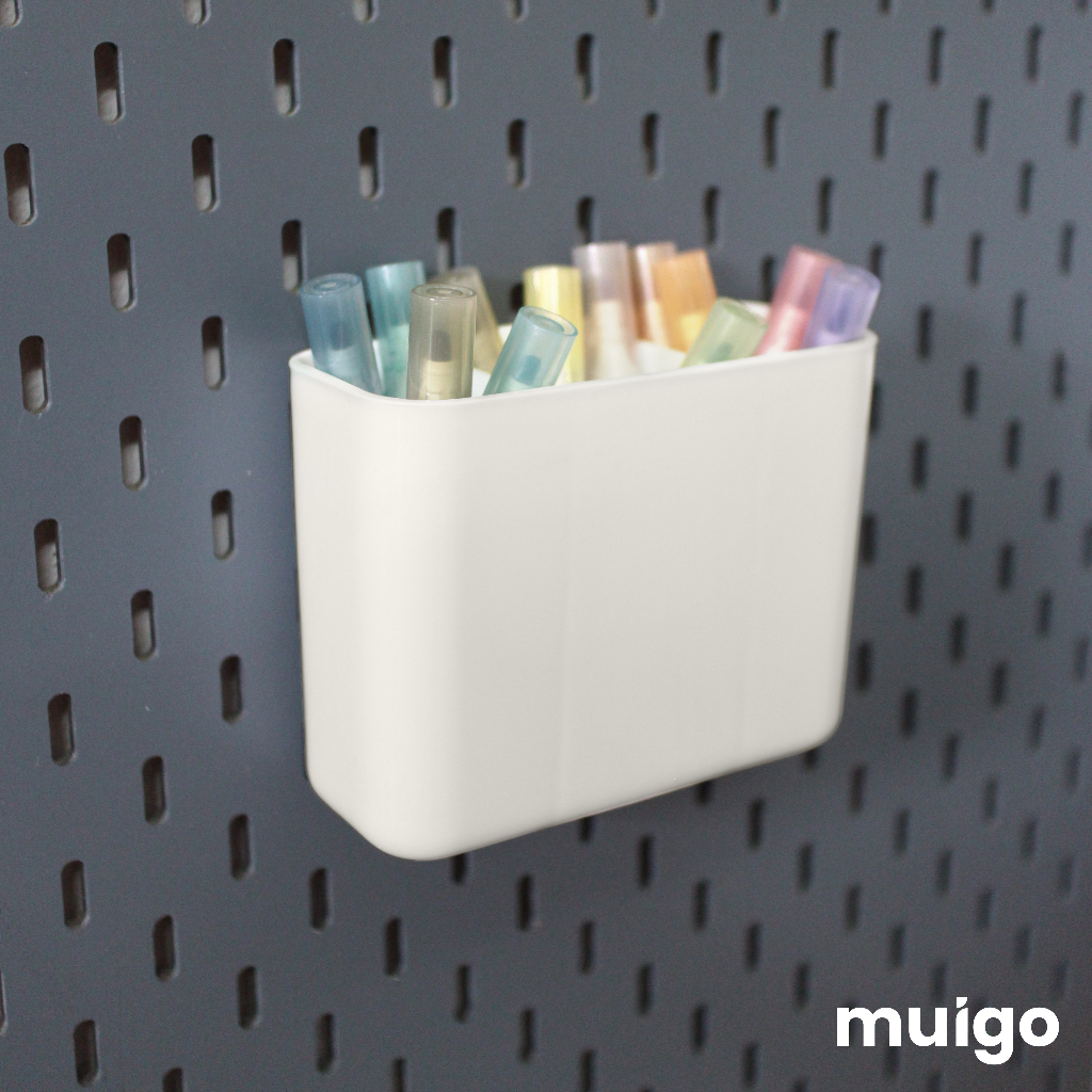Cốc đựng lớn cho bảng Pegboard Lỗ Dọc | Phụ Kiện Pegboard Đa Năng