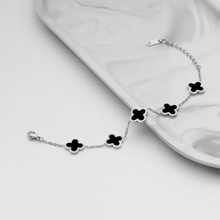 Vòng tay nữ LAMY Five Four Leaf Clovers Bracelet Silver 2026