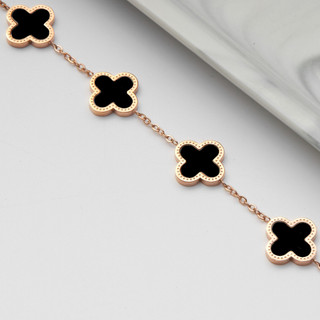 Vòng tay nữ LAMY Five Four Leaf Clovers Bracelet Silver 2026
