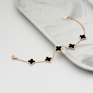 Vòng tay nữ LAMY Five Four Leaf Clovers Bracelet Silver 2026