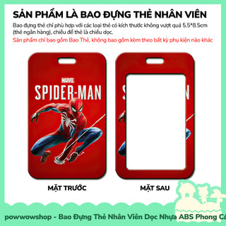 [Sẵn VN - Hỏa Tốc] Bao Đựng Thẻ Nhân Viên Nhựa ABS Phong Cách Nhân Vật Siêu Anh Hùng Superheroes Real Art Chibi
