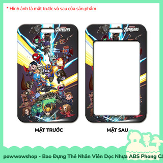 [Sẵn VN - Hỏa Tốc] Bao Đựng Thẻ Nhân Viên Nhựa ABS Phong Cách Nhân Vật Siêu Anh Hùng Superheroes Real Art Chibi