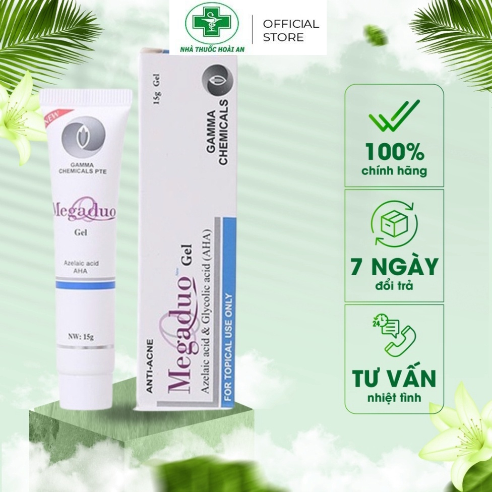 Gel Giảm Mụn Ẩn Và Thâm Trứng Cá, Giảm Sưng Viêm Gamma Megaduo Gel 15g