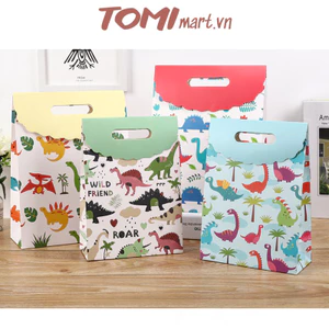 Túi Đựng Quà Tặng Túi Giấy TOMI Hoạ Tiết Khủng Long 088F