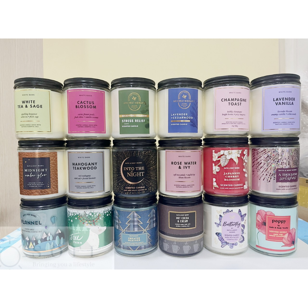 Nến thơm nhập Mỹ Bath and Body Works 1 bấc Bath and Body 1 wick