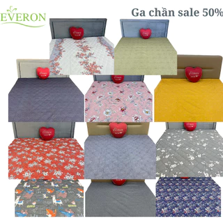 Ga chần Everon nhiều màu xanh đỏ tím vàng cam chất liệu cotton, modal sồi mềm mát mịn
