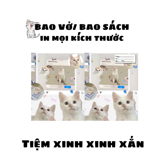 Bìa bao vở A5-B5, bao sách meme mèo xinh cute, mẫu đa dạng, in nhãn ...