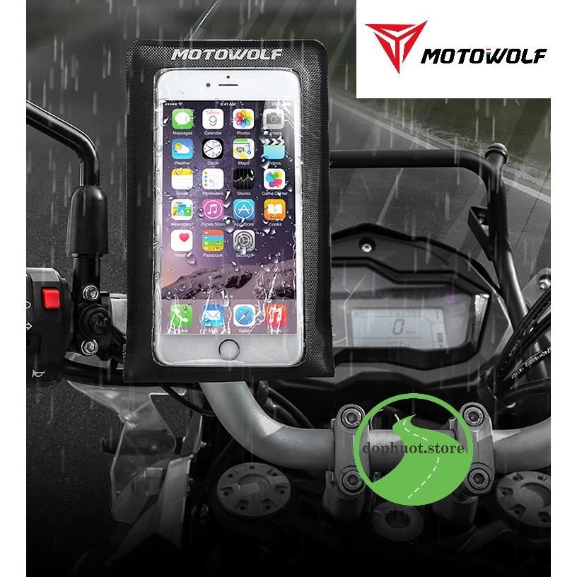 Giá đỡ điện thoại chống nước MOTOWOLF - chính hãng