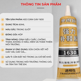 Keo dán giày dép đa năng Duer Audegu 1630 chuyên dụng, dùng nhiệt siêu dính dầy rách đế, giầy thể thao