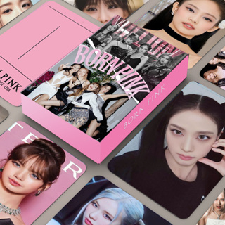 53pcs Blackpink Le nouvel album Born Pink Lisa Lomo Carte Petites cartes  Aléatoire