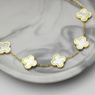 Vòng tay nữ LAMY Five Four Leaf Clovers Bracelet Gold 2026