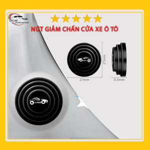 Nút giảm chấn đàn hổi silicone ô tô chống sốc cửa, đệm cao su chống va đập bảo vệ cửa, capo, cốp xe oto