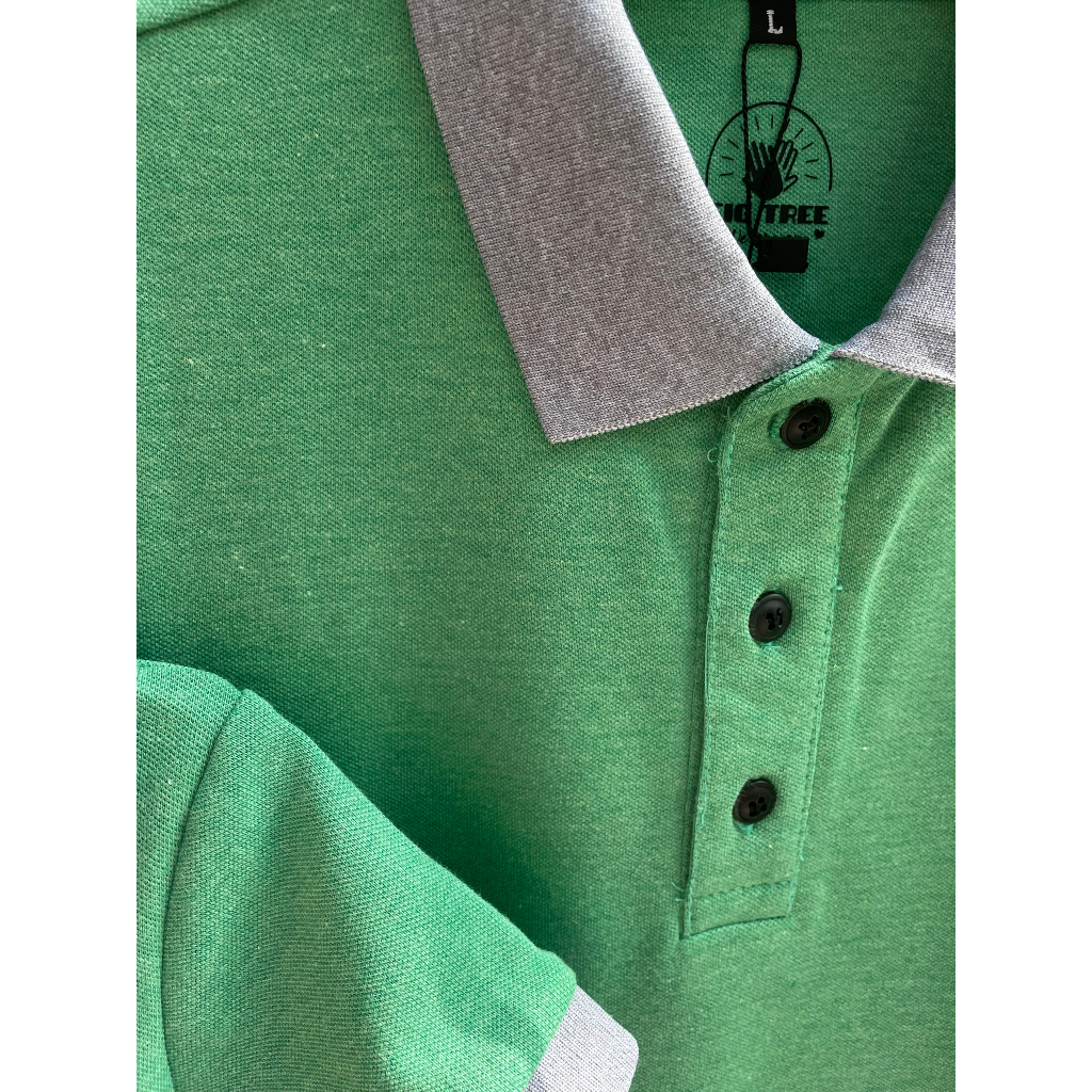 Combo Áo Đôi Thun Fig Tree Polo Cá Sấu Màu Xanh Cốm Tươi Mát Cho Ngày Hè, Chất Co Giãn, Có Size