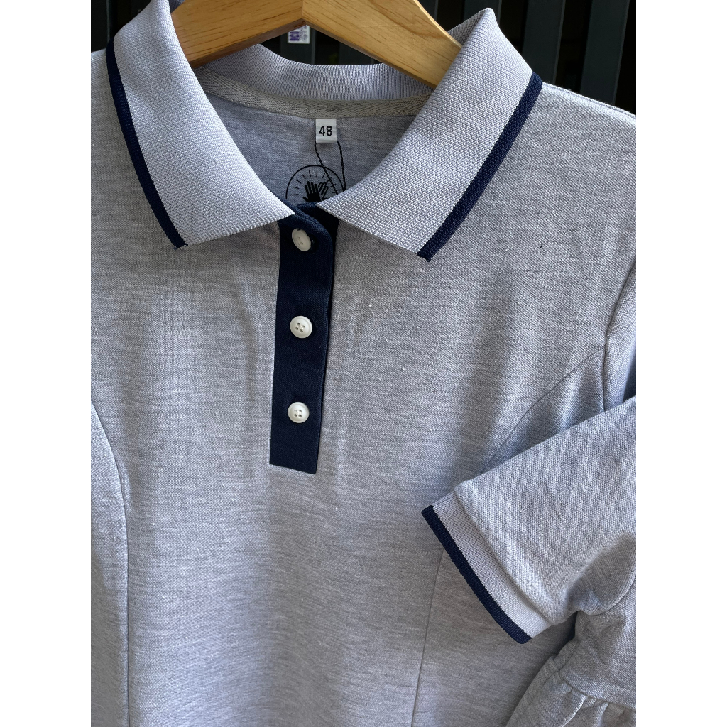 Combo Áo Đôi Fig Tree Thun Polo Màu Xám, chất Cá Sấu Dày Dặn, Co Giãn, Hàng thiết kế Có Size  110kg