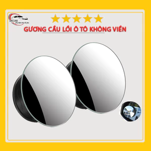 Bộ 2 gương cầu lồi ô tô 360 độ gắn kính chiếu hậu, có thể xoay 360 độ dùng cho oto xe tải, xe bán tải gương KHÔNG VIỀN