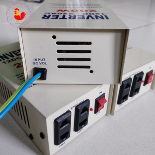 Bộ chuyển điện bình 12V lên 220v 200W chạy quạt