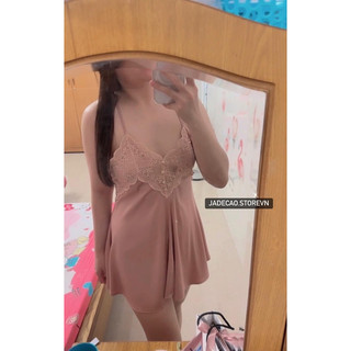 VÁY NGỦ PHỐI NÚT SIÊU SANG BIG SIZE