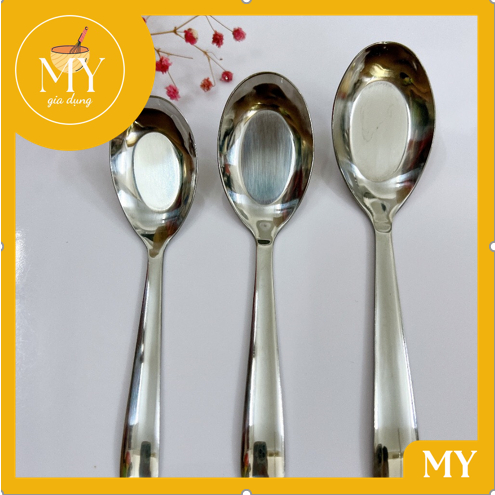 Muỗng -  thìa cơm ,phở ,súp - Muỗng canh inox 3 size cao cấp thép không gỉ