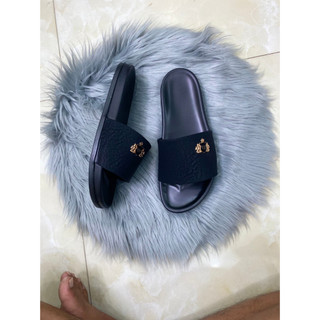 Dép nam quai da cao cấp_Dép quai ngang nam gắn mác size 38-43