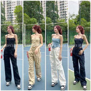 SET ÁO CORSET KÈM QUẦN DÀI TÚI HỘP(ẢNH THẬT)