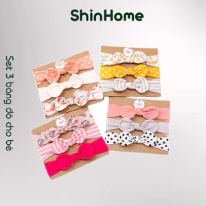 Set 3 băng đô, phụ kiện tóc cho bé gái phong cách Hàn Quốc BDL (loại đẹp)