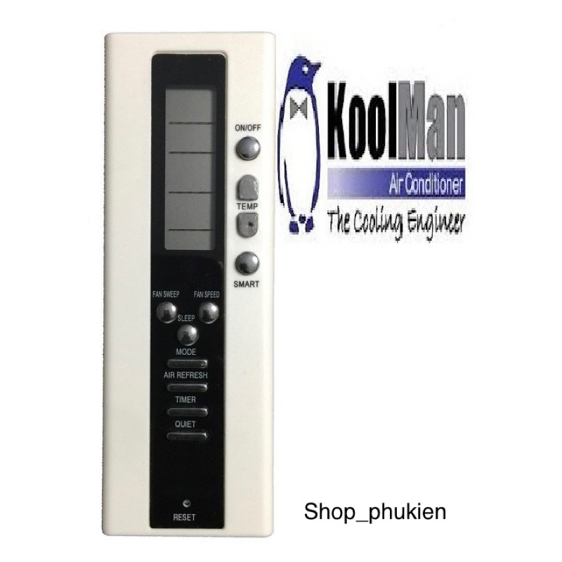 Remote máy lanh Koolman - Điều khiển điều hoà Koolman | Shopee Việt Nam