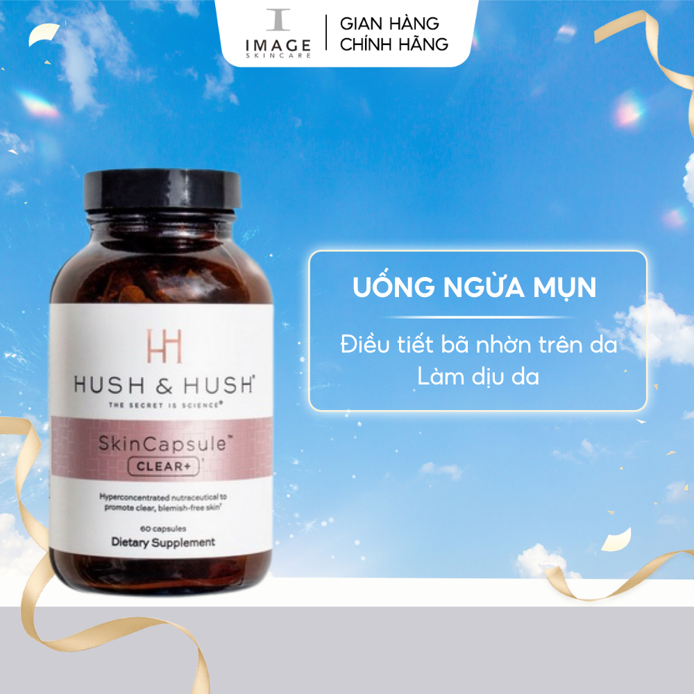Ảnh Viên uống ngăn ngừa mụn Image Skincare HUSH & HUSH Skincapsule Clear+ 60 viên 2