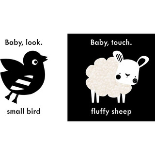 Sách Vải Đen Trắng Kích Thích Thị Xúc Giác Cho Bé - Baby Touch My First Book
