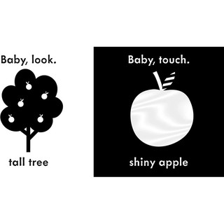 Sách Vải Đen Trắng Kích Thích Thị Xúc Giác Cho Bé - Baby Touch My First Book