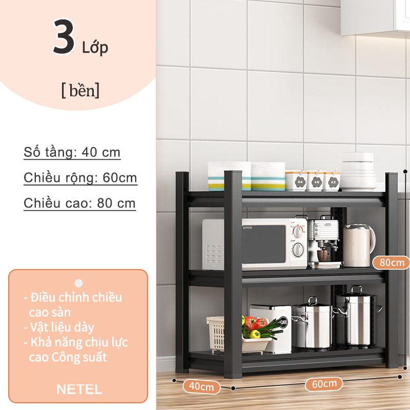 NETEL Nhà bếp Rack Tầng Tầng Lò vi sóng Lò vi sóng Rack Rack Rack đa