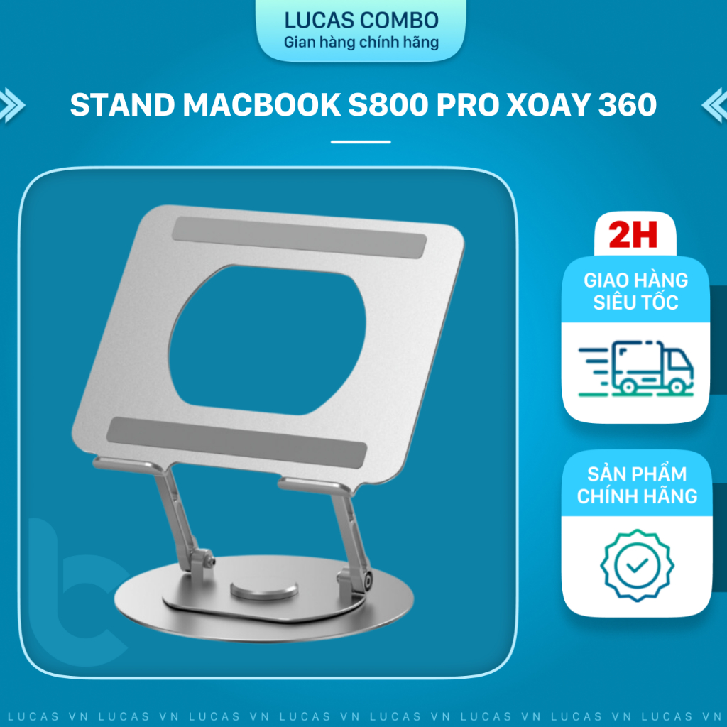 Stand/ Đế Nhôm Macbook Xoay WIWU S800 Pro