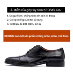 Giày tây nam cao cấp Oxford OF02 đế phíp hàng hiệu công sở da bò Hộp đựng sang trọng KEOSISI Bảo hành 12 tháng — ảnh 4